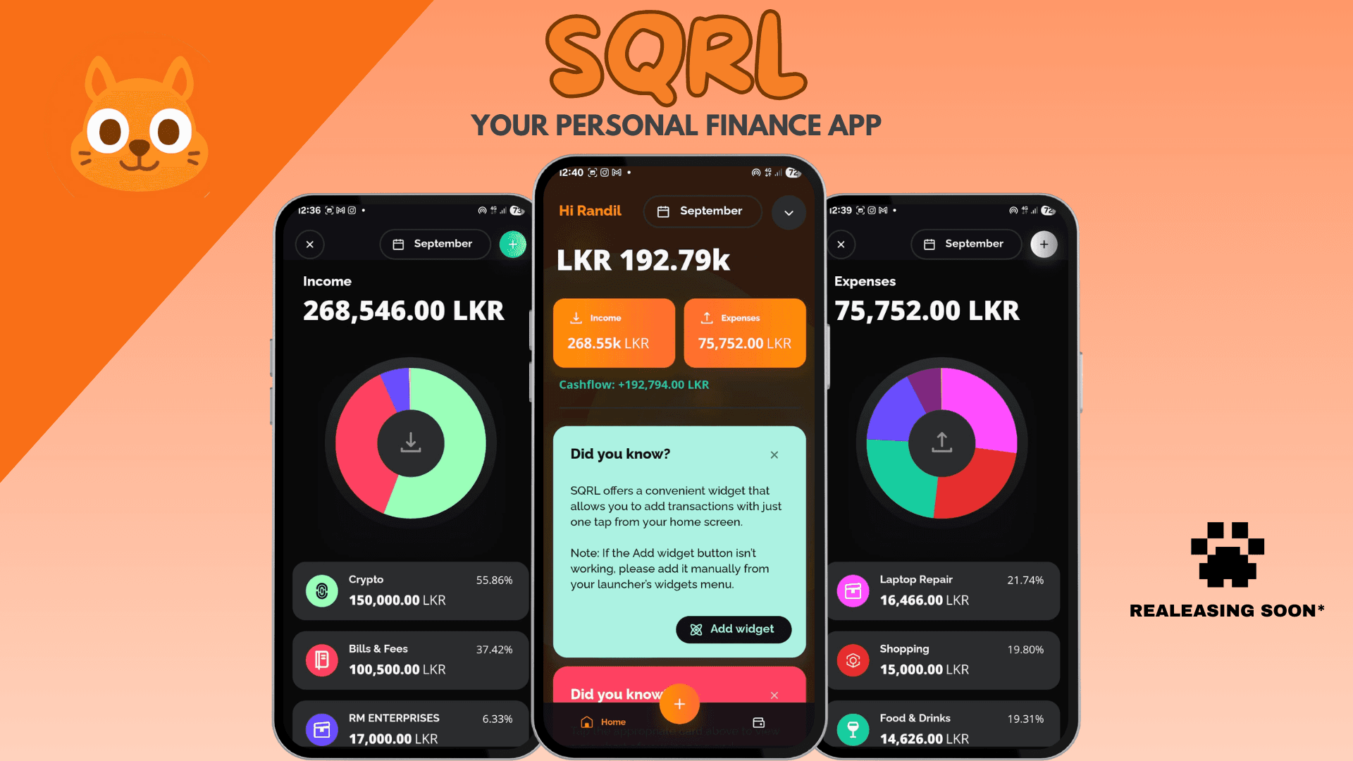 Randil Fernando - SQRL Budget Portfolio